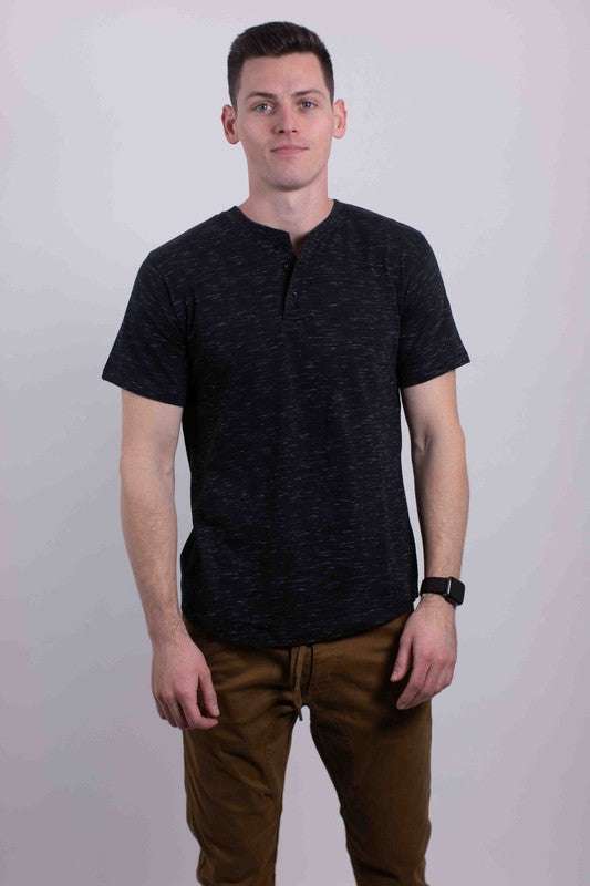 Clothing & Apparel - Premium Elevated Comfort Cotton Henley T-Shirt wi - Clothing & Apparel | MENLL